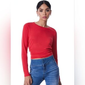 Alice + Olivia Long sleeve crop top